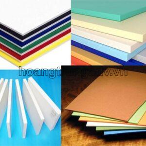 Tấm Formex màu đen, vàng, đỏ, xanh lá, xanh tím, nâu