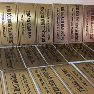 Làm biển phòng ban mica, inox giá rẻ lấy ngay tại hà nội