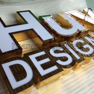 Làm chữ inox vàng, trắng mặt mica uy tín, chuyên nghiệp, giá rẻ tại hà nội