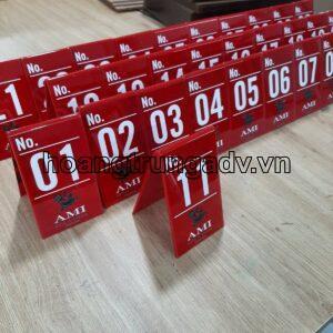 Kệ số mica để bàn