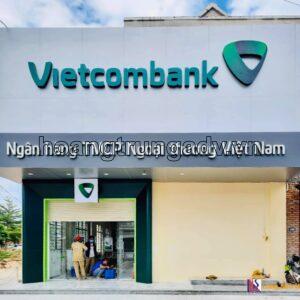 Làm biển bảng hiệu quảng cáo ngân hàng vietcombank